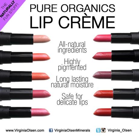 Virginia Olsen Pure Organics Lip Crème Now Available in the Philippines!