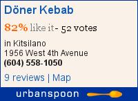Döner Kebab on Urbanspoon