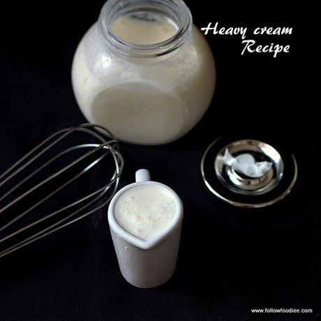 How to make heavy cream at home , Step wise pictures 