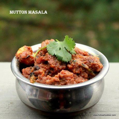 Easy Mutton Masala  Recipe with step wise pictures 