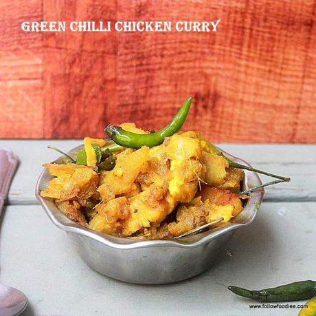 Spicy green chilli chicken recipe