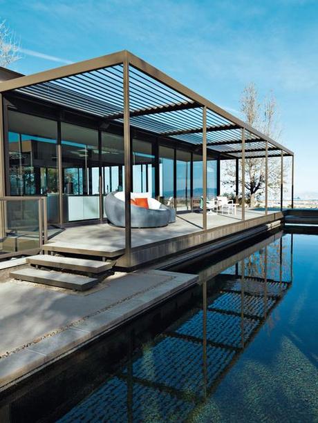 murren prefab residence indoor outdoor lounge space 