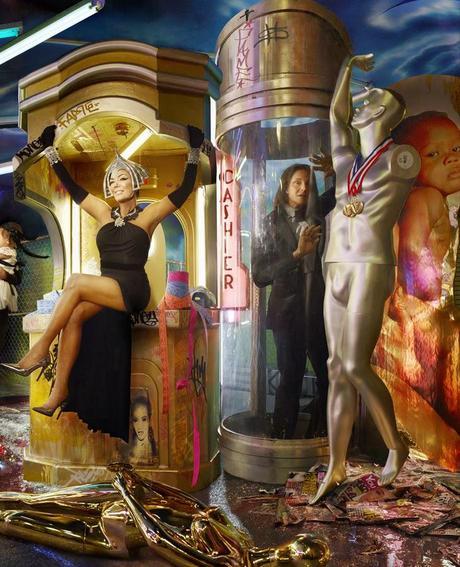 The Kardashians Christmas Card by David LaChapelle