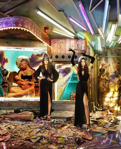 The Kardashians Christmas Card by David LaChapelle