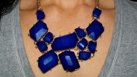 Birdy Accessories; Blue Bohemian Statement Necklace