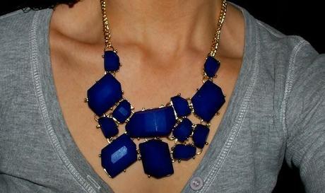 Birdy Accessories; Blue Bohemian Statement Necklace