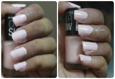 Maybelline Color Show Nail Paint: Lavender Lies and Constant Candy: Review/NOTD