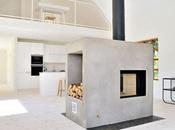 Lofty Swedish House with Concrete Fireplace Sandell Sandberg