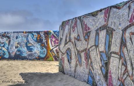 Venice beach, California, graffiti, wall, beach, artist, spray paint, art, outdoor art, pacific ocean