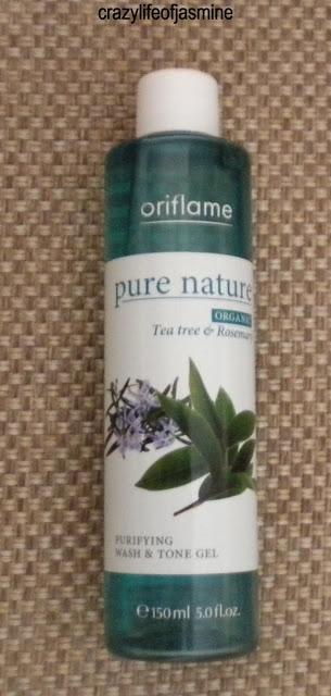 Oriflame Pure Nature Organic Tea tree & Rosemary Wash & Tone Gel