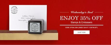 Tiny Prints Wednesday Deal: 35% Off Stamps & Embossers + 30% Off Sitewide!