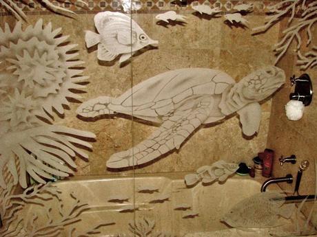 How to Etch Your Glass Bathroom Mirror Etched Shower Glass Door