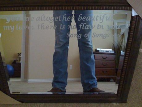 How to Etch Your Glass Bathroom Mirror etched-glass-quote