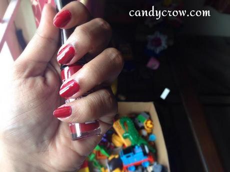 Lotus Nail Enamel  Review - Red Chilli