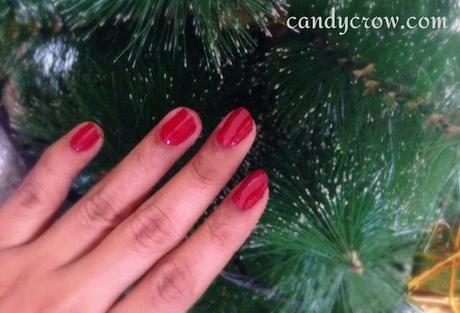 Lotus Nail Enamel  Review - Red Chilli