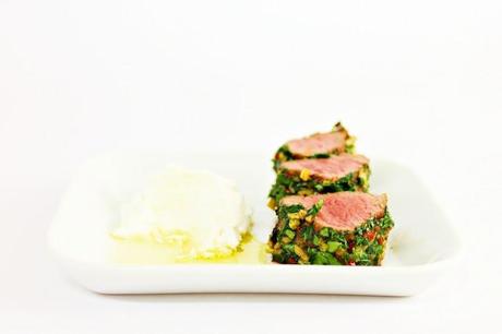 Lamb fillet with herbs, lemon & goat cheese #142