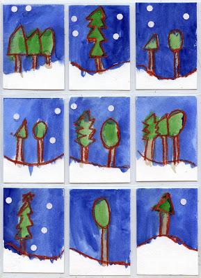 Snowy Landscape ATCs