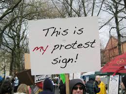 This is my protest sign