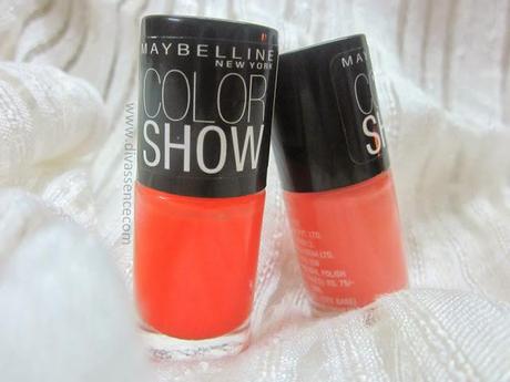 Maybelline Color Show Nail Paints: Coral Crush and Orange Fix: Review/NOTD