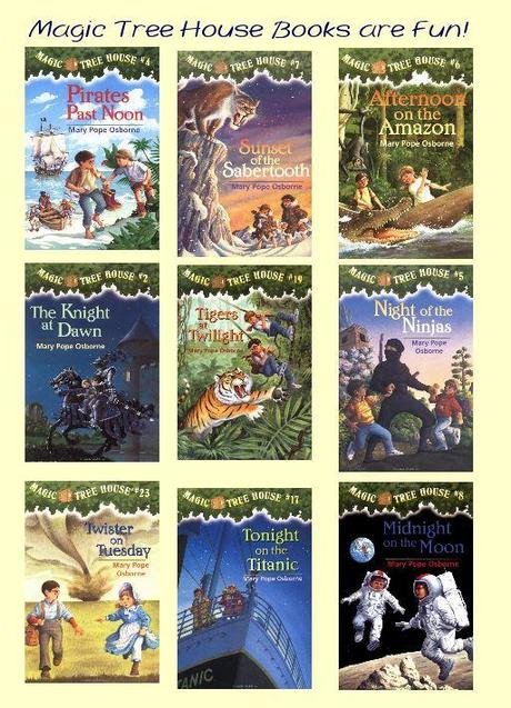 A  selection of The Magic Treehouse Books