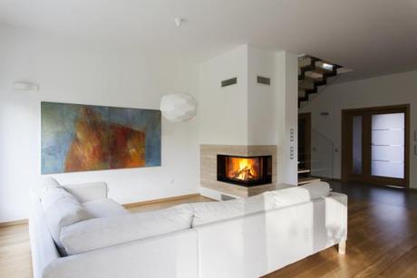 Minimalist fireplace