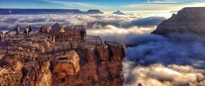 Rare Weather Phenomenon Fills Grand Canyon with Fog; plus intensity limits of severe storms is increasing