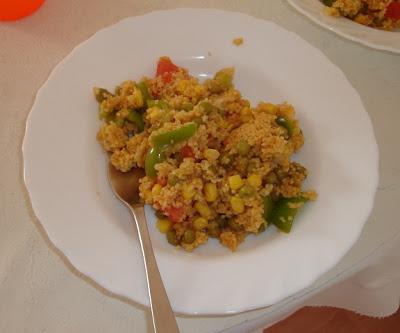 Monday Lunch: Couscous with vegetables