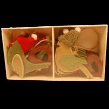         The product has been saved.  Gisela Graham Wooden Bird with Woolly Hat Christmas Tree Decoration