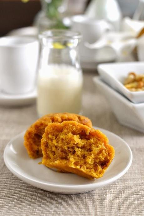 Pumpkin Cake Muffins (Eggless Recipe)