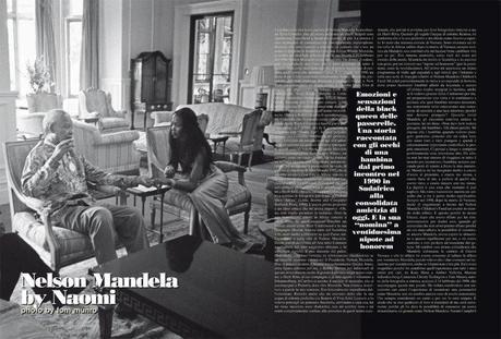 Nelson Mandela and Naomi Campbell Photo by Tom Munro for L'Uomo Vogue November 2008