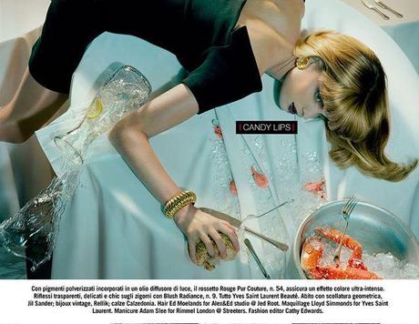 Agnete Hegelund by Miles Aldridge for Vogue Italia December 2013