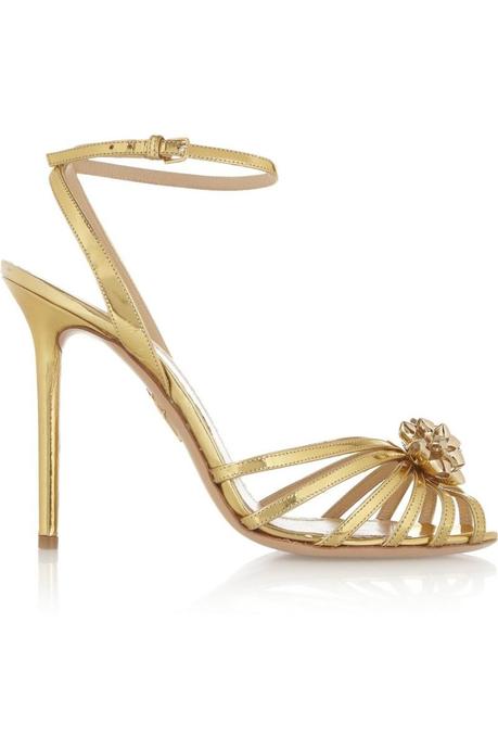 CHARLOTTE OLYMPIA Surprise! metallic leather sandals €845
