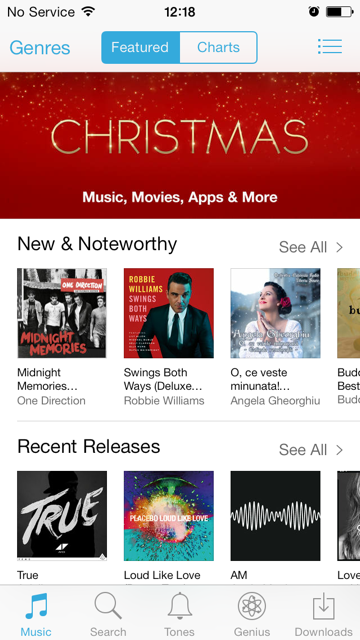 New CD featured on iTunes