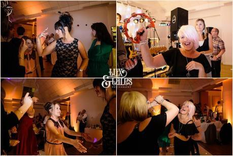 Yorkshire wedding party photographs people dancing