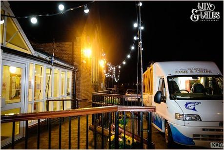 Fish and Chip van at yorkshire wedding