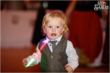 Little boy at Yorkshire wedding dance party