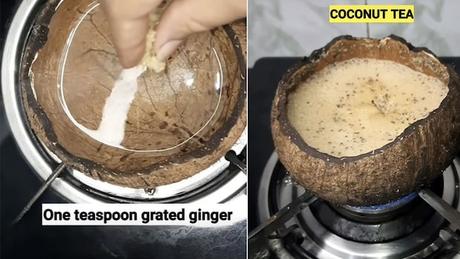 Strange Video Of Chai Being Prepared Inside A Coconut Shell Goes Viral; Internet Reacts