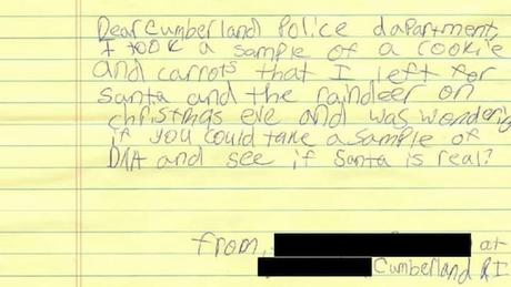 Is Santa Real? Little Girl Asks Police For DNA Proof In Leftover Cookies