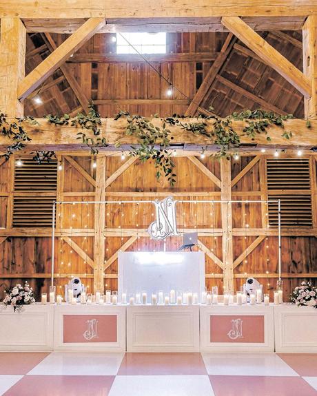 wedding venues in houstoun barn indoor reception