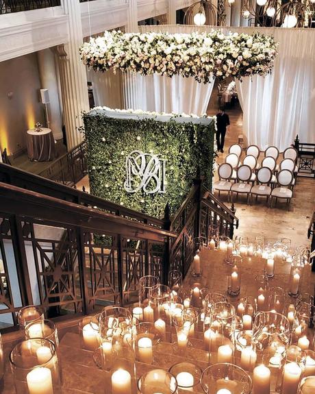 wedding venues in houstoun candles stairs