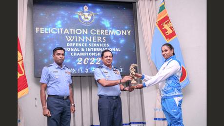 COMMANDER RECOGNIZES SLAF TOP SPORTS PERFORMERS