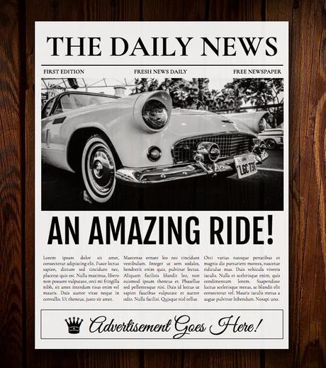 Page Newspaper Template Google Doc