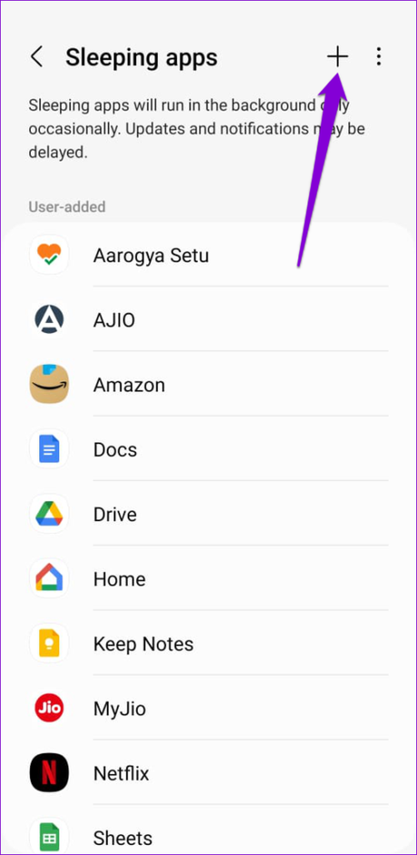 How to Manage Sleeping Apps on Samsung Phones