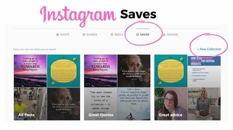 how to use the Instagram save feature