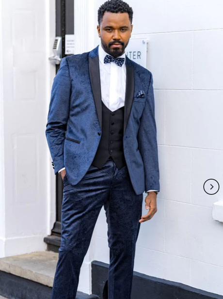 Perfect Navy Blue 3 Piece Tuxedo Suit for Any Event