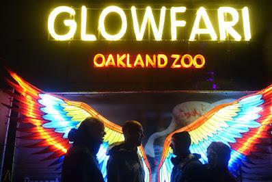 GLOWFARI AT THE OAKLAND ZOO: Panorama of Larger Than Life Animal Lanterns