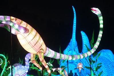 GLOWFARI AT THE OAKLAND ZOO: Panorama of Larger Than Life Animal Lanterns