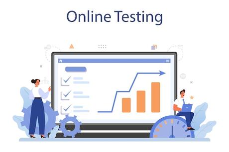Performance Testing: Challenges and Benefits Free vector benchmarking online service or platform idea of business development and improvement compare with competitors online testing isolated flat vector illustration