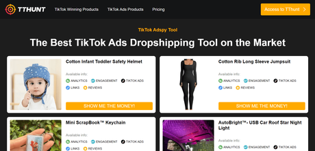 TThunt Review 2023– Best TikTok Ads Dropshipping Tool?