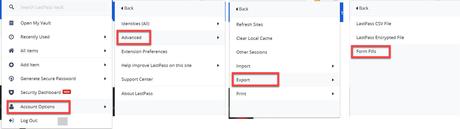 How to export your LastPass passwords How to export your LastPass passwords